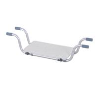 Siège De Baignoire - Siège De Bain Suspendu Réglable - Tabouret De Salle De Bain - Dim. 71-81l X 22l X 18 Blanc