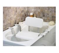 Siege De Baignoire Vitaeasy Avec Dossier - Embouts Antiderapants En Caoutchouc - L 43 X L 34 Cm - Blanc Chrome - Aucune Blanc