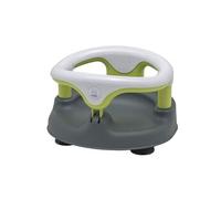 Siège de Bain, Avec Anneau Rabattable et Sécurité Enfants, 7-16 mois, Jusqu'à max. 13kg, Sans BPA, 35x31,3x22cm, Gris/Blanc/Vert
