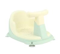 Siège de Bain bébé Dossier Réglable Support de Bain bébé Bouton d'eau en Plastique pour Salle de Bain Enfant en Bas âge (Vert)