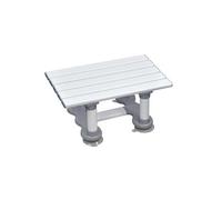 Siège de bain en plastique Medina - Hauteur 15 cm - Blanc