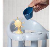 Bebeconfort Siege de Bain pour Bebe Pivotant Ludique, 6-12 Mois, 10 kg Max., Anneau de Bain Bebe, Pivotant à 360°, Jeux, Antidérapant, Ergonomique, Ventouses, Bleu