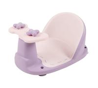 Siège de Bain Portable pour bébé pour Baignoire Assis, Chaise de Baignoire Pliable pour bébé de 6 à 18 Mois, Support de Dossier Réglable, Tapis Antidérapant, avec Ventouses (Rose