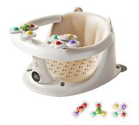 Siège de bain pour bébé - Anneau de Bain Bébé - 4 Ventouses Antidérapantes & Coussins - Sécurité - Pour Enfants de 6 Mois et Plus