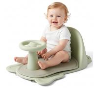 Siège de bain pour bébé - Chaise de bain sécurisée pour enfant avec dossier et ventouses pour s'asseoir dans l'évier ou la baignoire, vert, DecoracióN Al Aire Libre