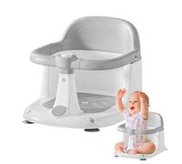 Siège de bain pour bébé - Chaise de portable pour tout-petits | Chaise de pour tout-petits - Tabouret antidérapant, inclinable à 360 °, poignée de garde-corps, salle de bain, plage, cam