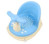 Siège de Bain pour Bébé en Pp Bleu, Chaise Stable et Confortable