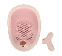 Siège de Bain pour bébé Forme de Bande Dessinée D'aspiration Anti-dérapante Allongé en Toute sécurité Baignoire pour bébé Baleine Mignonne Coussin en Silicone Respirant et (Rose)