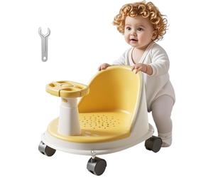 Siège de Bain pour Bébé Position Assise,Siège de douche antidérapant ergonomique | Chaise de avec Roues Amovibles - Bain en voyage et au sol, jeunes parents, aidants et familles soucieuses de la