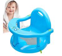 Siège de bain pour bébé - Siège de bain pliable antidérapant pour bébé, 32 x 28 x 32 cm, siège de bain pour bébé avec ventouses puissantes, chaise de bain pour bébé, siège de baignoire pour bébé de 6