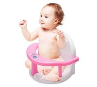 Siège de bain pour bébé - Siège de bain pliable antidérapant pour bébé, 32 x 28 x 32 cm, siège de bain pour bébé avec ventouses puissantes, chaise de bain pour bébé, siège de baignoire pour bébé de 6