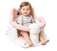 Siège de Bain pour Bébé | Tabouret de Douche à Ventouse avec Soutien - Chaise de Bain avec Accoudoirs et Ours - Pour Parents de Bébés Jusqu'à 6 Mois Assis Seuls, Salle de