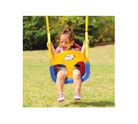 vidaXL Siège de Balançoire 3 en 1 pour Enfants, Chaise de Balançoire avec Ceinture et Dossier, Siège de Bébés avec Corde 94209