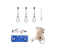 Siège de balançoire avec échelle de corde bleu 37x15 cm PE Bleu G