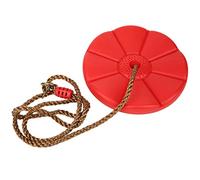 Siège de Balançoire d'arbre pour Enfants, Jouet pour Enfants Suspendu à Disque Intérieur et Extérieur, Matière Plastique, avec Augmentation de la Friction (Rouge)