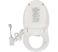 Siège de bidet électrique, fermeture en douceur, autonettoyant, régulation de la température, blanc