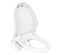 Siège de bidet électrique intelligent 300S, version standard, siège de toilette chauffant avec 2 fonctions de nettoyage, sèche-cheveux à air chaud, buse en acier inoxydable (300 Standard)