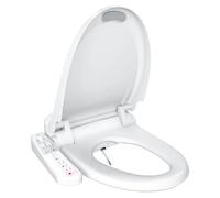 Siège de bidet électrique intelligent, 600X, version avancée, siège de toilette chauffant avec 5 fonctions de nettoyage, sèche-cheveux, fermeture en douceur et veilleuse (600 Advanced)