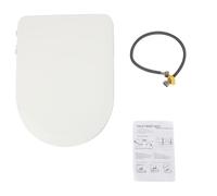 Siège de bidet non électrique, système de jets doubles, design ergonomique, BLANC