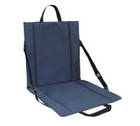 Siège de blanchisseur - Coussin de siège de stade - 40 cm - Coussin confortable pliable avec garde-corps triangulaire et poche en maille | Idéal pour les événements sportifs, les concerts et les