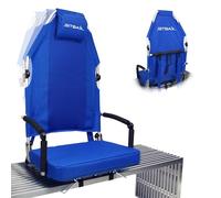Siège de blanchisseur rembourré - La chaise de stade inclinable ultime avec soutien complet du dos et du cou et pivotant à 360° - Léger, pliable et portable avec sangles de sac à dos - En attente de