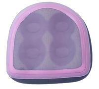 Siège de Booster à Bain à remous, siège de Bain remous Gonflable avec tassement d'aspiration 18.5x14.6x5, 9 Pouce avec 2 vannes Réutilisables PVC Spa Pool Booster pour Adultes, style1