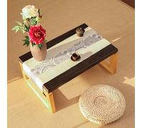 Siège de Bouddha surélevé, table d'offrande d'ence Portable Little Shrine Table - Small Altar Desk for Spiritual Practices, Sturdy Floor Table for Sitting, Ideal for Tatami, Bedroom, and Tea Room(80*5