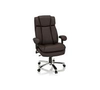 BUILDER XXL I | Similicuir - Siège pivotant XXL Marron Foncé