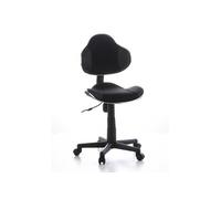 Siège de bureau enfant / Siège pivotant KIDDY GTI-2, tissu noir / gris