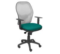Siège De Bureau Ergonomique Avec Mécanisme Synchro, Accoudoirs Réglables Et Réglables En Hauteur, Dossier En Maille Respirante En Vert