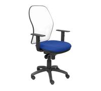 Siège De Bureau Ergonomique Avec Mécanisme Synchro, Accoudoirs Réglables Et Réglables En Hauteur, Dossier En Maille Respirante En Bleu