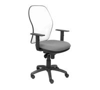 Siège De Bureau Ergonomique Avec Mécanisme Synchrone, Accoudoirs Réglables Et Hauteur Réglable Dossier En Maille Respirante Blanche Noir