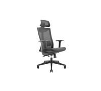 Siège de bureau ergonomique avec roulettes et support lombaire, siège pivotant, réglable en hauteur, fonction d'inclinaison du dossier Siège de