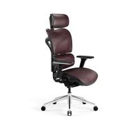 Siège de bureau ergonomique Diablo V-Commander Siège de bureau Accoudoirs 3D Appui-tête et assise réglables Couleur : noir-marron