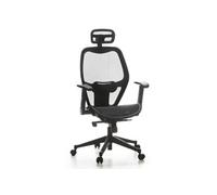 Siège de bureau / Fauteuil de direction AIR-PORT, tissu maille noir