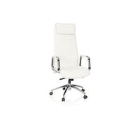 Siège de bureau / Fauteuil de direction ASPERA 20, cuir Nappa, ivoire