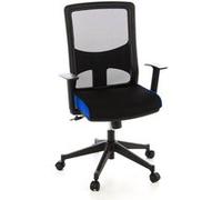 LAVITA - Siège de bureau de qualité professionnelle Noir / Bleu