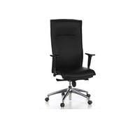 Siège de bureau / Fauteuil de direction MURANO 20, cuir noir