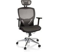 Siège de bureau / Fauteuil de direction VENUS ONE, tissu maille gris argenté hjh OFFICE Multicolore G