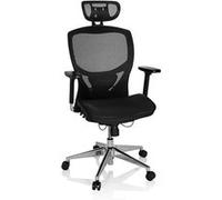 Siège de bureau / Fauteuil de direction VENUS ONE, Tissu maille noir hjh OFFICE Multicolore G
