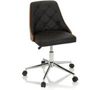 Siège de bureau / Fauteuils de direction CENCA Similicuir noir hjh OFFICE Noir G