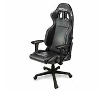 Sparco Fauteuil Chaise De Bureau Gaming Icon Sky Noir Avec Dossier Réglable