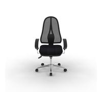 Siège de bureau OPEN POINT DELUXE Tissu et Maille Hauteur réglable - Accoudoirs Dossier Roulettes