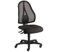 Siège de bureau Open Point maille noire hauteur réglable - roulettes