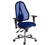Siège de bureau open point sitness dossier maille avec accoudoirs réglables 3d - bleu - bleu - topstar Bleu G