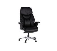 Siège de bureau / Siège de direction PRADO, cuir noir hjh OFFICE