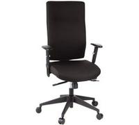 hjh OFFICE Chaise de Bureau Professionnelle Pro-TEC 300 Tissu Noir Fauteuil de Bureau Ergonomique, Dossier Haut, accoudoirs réglables