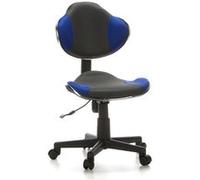 Siège de bureau / Siège pivotant KIDDY GTI-2, tissu gris / bleu hjh OFFICE Multicolore G