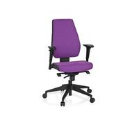 Siège de bureau / Siège pivotant PRO-TEC 500 tissu gris foncé/mauve