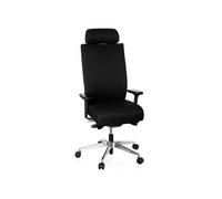 Siège de bureau / Siège pivotant PRO-TEC XXL, entièrement rembourré, noir